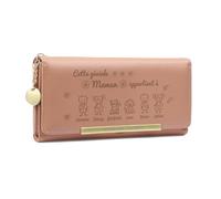 Portefeuille Femme avec 1-6 Noms Personnalisée Portefeuille Long avec Photo Portefeuille en Cuir pour Femmes Cadeau de Fête des Mères pour Maman Cadeau d'anniversaire (Maman-6 nom)