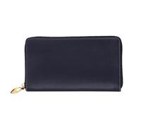 Portefeuille Femme Couleur Unie Noire Femme Pouch Bourse Élégant Cuir Portefeuille Exquis Coin Purse Wallet pour Fille, Prof, Enfant