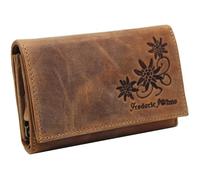 Portefeuille Femme Cuir - Porte Monnaie Femme en Cuir - Portefeuille en Cuir véritable - Portefeuille Femme - Look Vintage - modèle