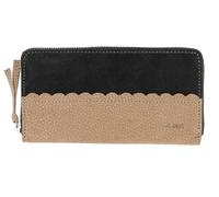 Portefeuille Femme Cuir Véritable, Beige Cuir Portefeuille Femme avec Fermeture Éclair, 20x10x2.5cm, 12 Porte-Cartes & Lettres, Cadeau pour Femme & Maman Portefeuille avec Poche pour Monnaie, beige#a