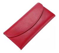 Portefeuille Femme Grande Capacité RMEGA - Rouge - Cuir PU et Ecologie - Porte Carte, Monnaie et Chéquier