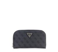 GUESS Porte-Monnaie Latona Zip Around Organizer Coal Logo Gris foncé