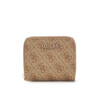 Guess Porte-monnaie Laurel Zip Around – Taupe marron, logo Latte – Femme S 286690