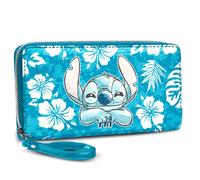 Portefeuille femme Karactermania Stitch Aloha Bleu 10x19x2 cm