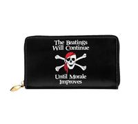 Portefeuille Femme Les Coups Continueront Jusqu'À Ce Que Le Moral S'Améliore Coin Purse Wallet Original Retro Porte-Monnaie De Nombreux Emplacements pour Cartes Bourse Pochette