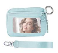 Portefeuille femme| Porte-carte de crédit avec bracelet pour feme avec fenêtre d'identification, pochette zippée pour les sports de plein air, voyage pour femmee, blocage , porte-clés, taille comp