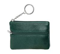 Portefeuille Femme Porte Monnaie Femme Genuine Leather Compact Paillette Mini Feuille Pour Cuir Fille Ado Pochette Petit Veritable Souple Compartiments Vintage Noir Avec Fermeture Éclair Carte Anti