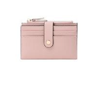 Portefeuille Femme Portefeuille for femmes avec plusieurs emplacements for cartes, pince for carte de crédit à Double pli, portefeuille zéro à fermeture éclair Avec Emplacement Pour Carte(Pink)