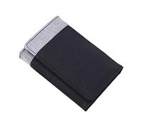 Portefeuille Femme pour Passeport de vaccination Femme Homme Toile Lapin Portefeuille Plusieurs Compartiments pour Cartes Pochette Pochette Portefeuilles en, Noir , Taille unique