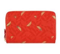 Portefeuille Femme - Rouge Et Doré - Paris