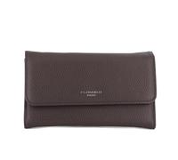 Portefeuille Femme Tout-en-un Rabat - Porte-chéquier avec Porte-Cartes et Monnaie 3 en 1 - Compagnon 3 Volets Grande Capacité Fourre-tout - Classique Chic Tendance - Simili Cuir Souple (Chocolat)