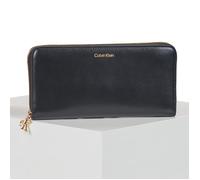 Portefeuille femmes Calvin Klein Jeans CK PULLER LARGE ZIP AROUND Noir Unique