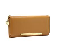 Portefeuille Femmes Grand Motif Paillettes Sacs à Main Fixe Simple Long Type de Porte-Monnaie et Confortable Portefeuilles Hommes Aiguille à Billet, jaune, Taille unique