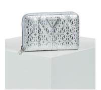 Portefeuille femmes Guess ALDINA SLG MEDIUM ZIP AROUND Argenté Unique