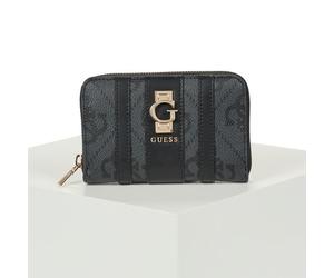 Portefeuille femmes Guess ERENIA SLG MEDIUM ZIP AROUND Noir Unique