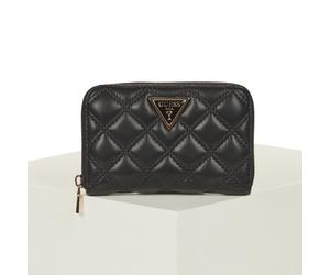 Portefeuille femmes Guess GIULLY MEDIUM ZIP AROUND Noir Unique