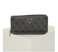 Portefeuille femmes Guess LAUREL LARGE ZIP Noir Unique