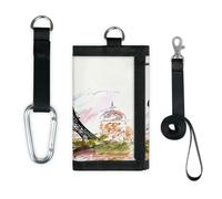 Portefeuille fin de petite poche Tour Eiffel - Organisateur d'argent - Design de la Tour Eiffel Paris - Léger et portable