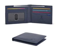 Portefeuille fin en cuir pour homme - Portefeuilles RFID avec 6 emplacements pour cartes de crédit, ultra mince, design minimaliste de poche avant, idée cadeau pour homme, S, Minimaliste