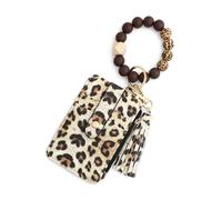 Portefeuille fin en cuir PU, étui pour cartes de crédit avec pompon, bracelet élégant, portefeuille fin, fermeture éclair, poche de poignet, poche à clés, voyage, shopping, rendez-vous, sac à main