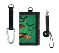 Portefeuille fin et léger avec motif squelette Happy Halloween