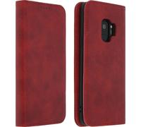 Portefeuille Flip Cover, étui à rabat en similicuir pour Samsung Galaxy S9 - Rouge