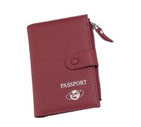 Portefeuille fonctionnel pour passeports pour voyage et usage quotidien en cuir synthétique pour cartes, porte-monnaie et plusieurs compartiments, organiseur de voyage familial, a, Beauté de masse