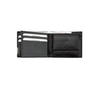 Portefeuille - ALASSIO - Format à l'italienne - Cuir - Noir - 4 compartiments cartes