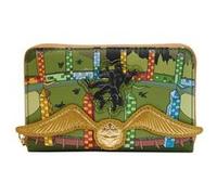 Loungefly Portefeuille Harry Potter Golden Snitch – Officiel, nouveau, vert, fermeture zippée