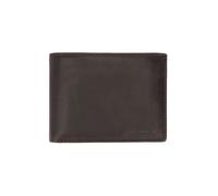 Le Tanneur, portefeuille horizontal, en cuir huilé, Gary, homme, 4 poches plates, poche monnaie zippée, 2 poches billets, 9 compartiments cartes, accessoire métallique finition argent