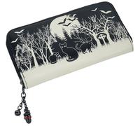 Portefeuille Gothic de Banned Alternative - Woodland - pour Femme - noir/blanc Standard