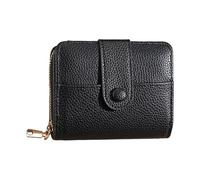 Portefeuille Grande capacité, Couleur Unie, Court, Porte-Cartes, Porte-Monnaie en Cuir synthétique, Portefeuille Tendance avec Porte-Cartes, pour Femme au Quotidien, avec Porte-Mon
