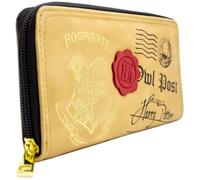 Portefeuille - Harry Potter - Hogwarts Owl Post - Marron - 12 emplacements de carte - Poche gousset