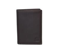 Portefeuille Hexagona en cuir Ref 40908 Marron 9*12*1 cm