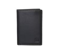Portefeuille Hexagona en cuir ref 40908 noir 9*13*1.5 cm