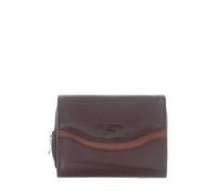 Portefeuille Hexagona en cuir ref 46671 Chocolat 13*9*2