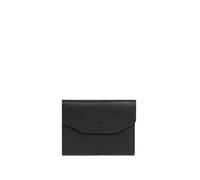 Hexagona - Portefeuille 1 volet Stop RFID - Compatible Cartes de crédit, CNI et permis de Conduire - pour Femme - Collection Parisienne - Noir - en Cuir