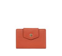 Portefeuille - HEXAGONA - Ref 63489 - Cuir de vachette grainé - Orange - 14x9x2 cm