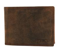 Portefeuille homme - Akzent - Cuir véritable - Format horizontal compact - 6 fentes cartes, bouton-pression