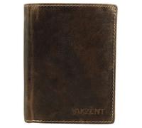 Portefeuille homme - Akzent - Cuir véritable - Format vertical compact - Marron