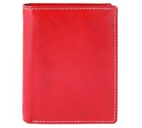 Portefeuille homme - AKZENT - Kamil - Cuir véritable vache - Rouge - Compact 12x10x1 cm