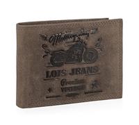Lois - Portefeuille Homme Cuir - Portefeuille Cuir Homme. Portefeuilles et Porte Carte Homme. Porte Feuille pour Homme Vintage, Marron