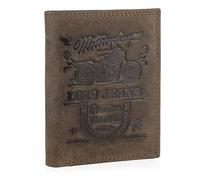 Lois - Portefeuille Homme Cuir - Portefeuille Cuir Homme. Portefeuilles et Porte Carte Homme. Porte Feuille pour Homme Vintage, Marron