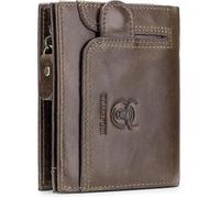 Portefeuille Homme Cuir BULLCAPTAIN Porte Monnaie Homme - Mode - 12.5x3.5x9.5cm - Marron01