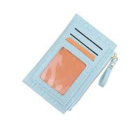 Portefeuille Homme Grande Fermeture éclair Portefeuille Plusieurs Fentes pour Cartes Pochette Pochette Portefeuille en Cuir Homme 1 en Portefeuilles, bleu, Taille unique
