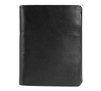 Portefeuille homme - LEONARDO VERRELLI - Modèle vertical - Cuir vachette - Noir - 5 emplacements cartes