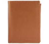 Portefeuille homme - Malte - Cuir vache marron - 8 emplacements cartes - Compartiment zippé monnaie
