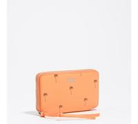 Portefeuille horizontal format moyen cuir Palms orange sorbet UN