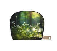 Portefeuille imprimé fleurs sauvages, oiseaux, feuilles, branches3 pour cartes de crédit, cartes de visite pour homme et femme, taille compacte pour adultes, blanc, One Size