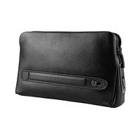 Portefeuille Intelligent à Empreintes Digitales, Antivol en Cuir avec Fermeture éclair, Grand Sac à Main d'affaires, Pochette, Porte-Cartes de Téléphone, Portefeuille en Cuir